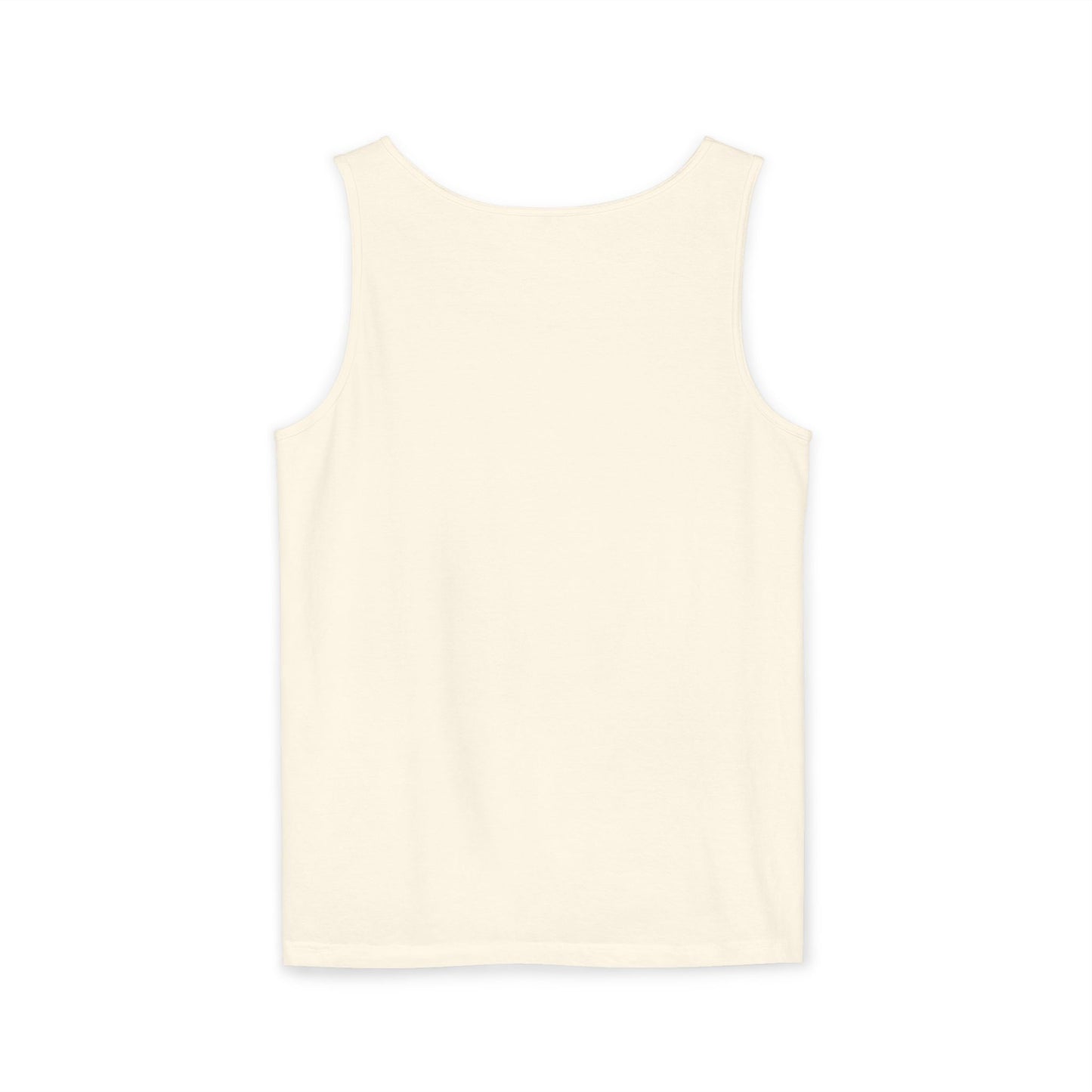 Beige tank top on a white background