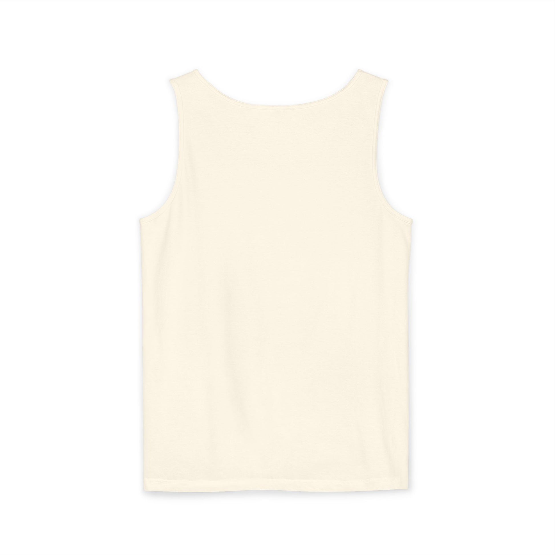 Beige tank top on a white background