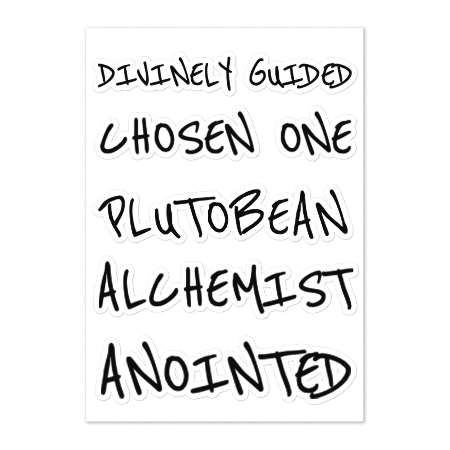 Text graphic with motivational phrases on a white background