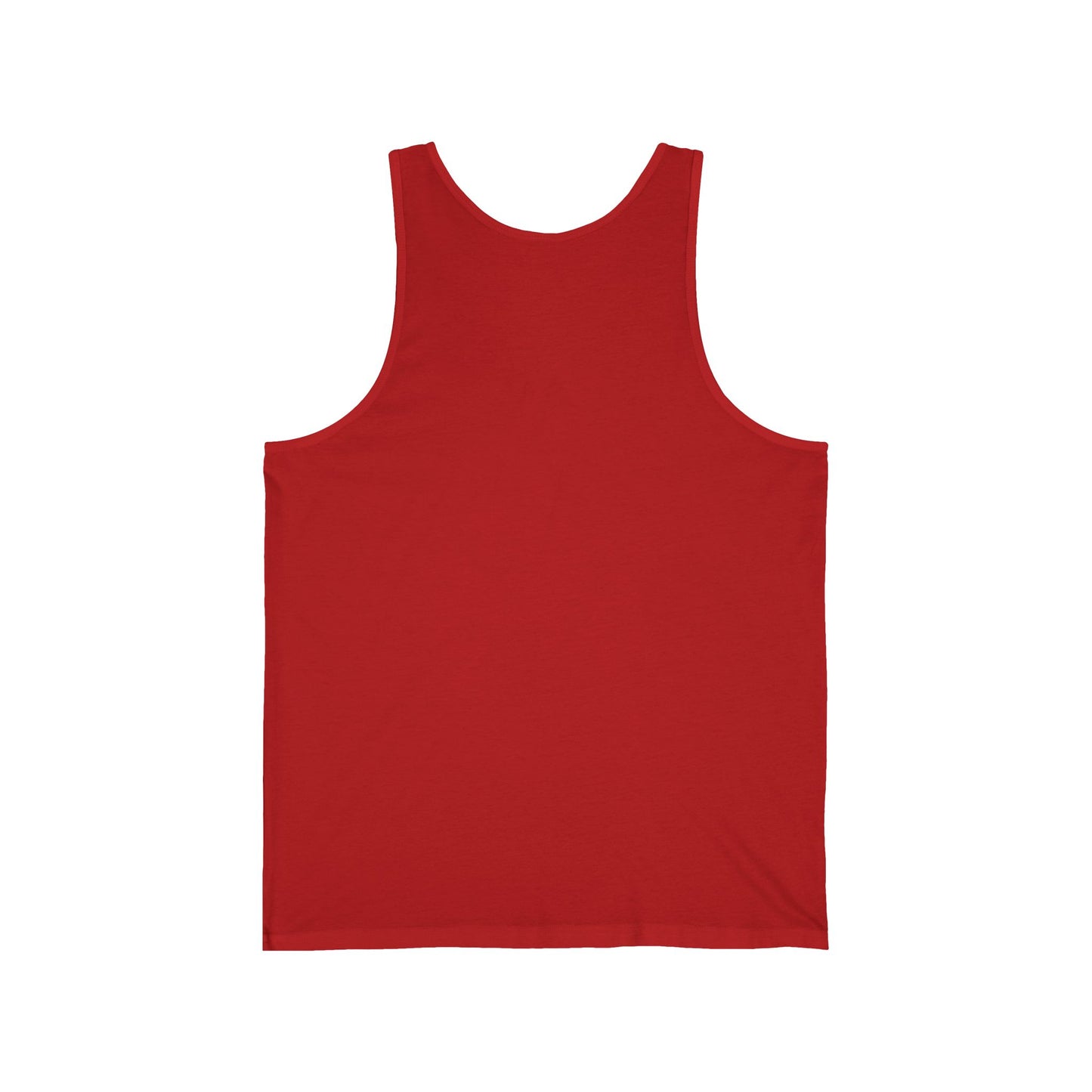 Red tank top on a white background